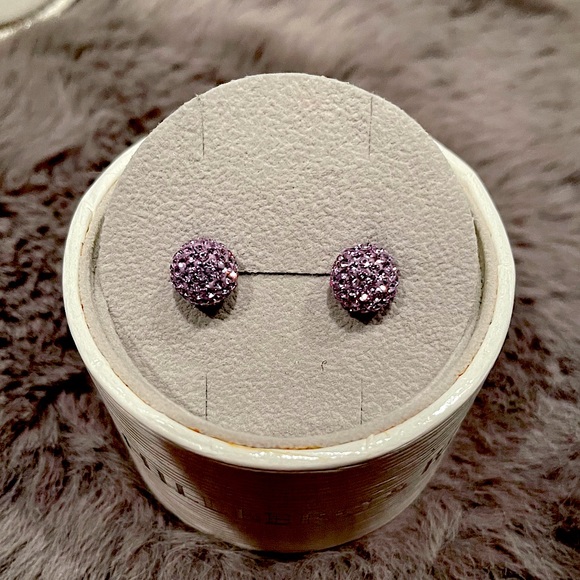 BNIB Hillberg &Berk 10mm Lavender Ball Earrings. - Picture 3 of 5